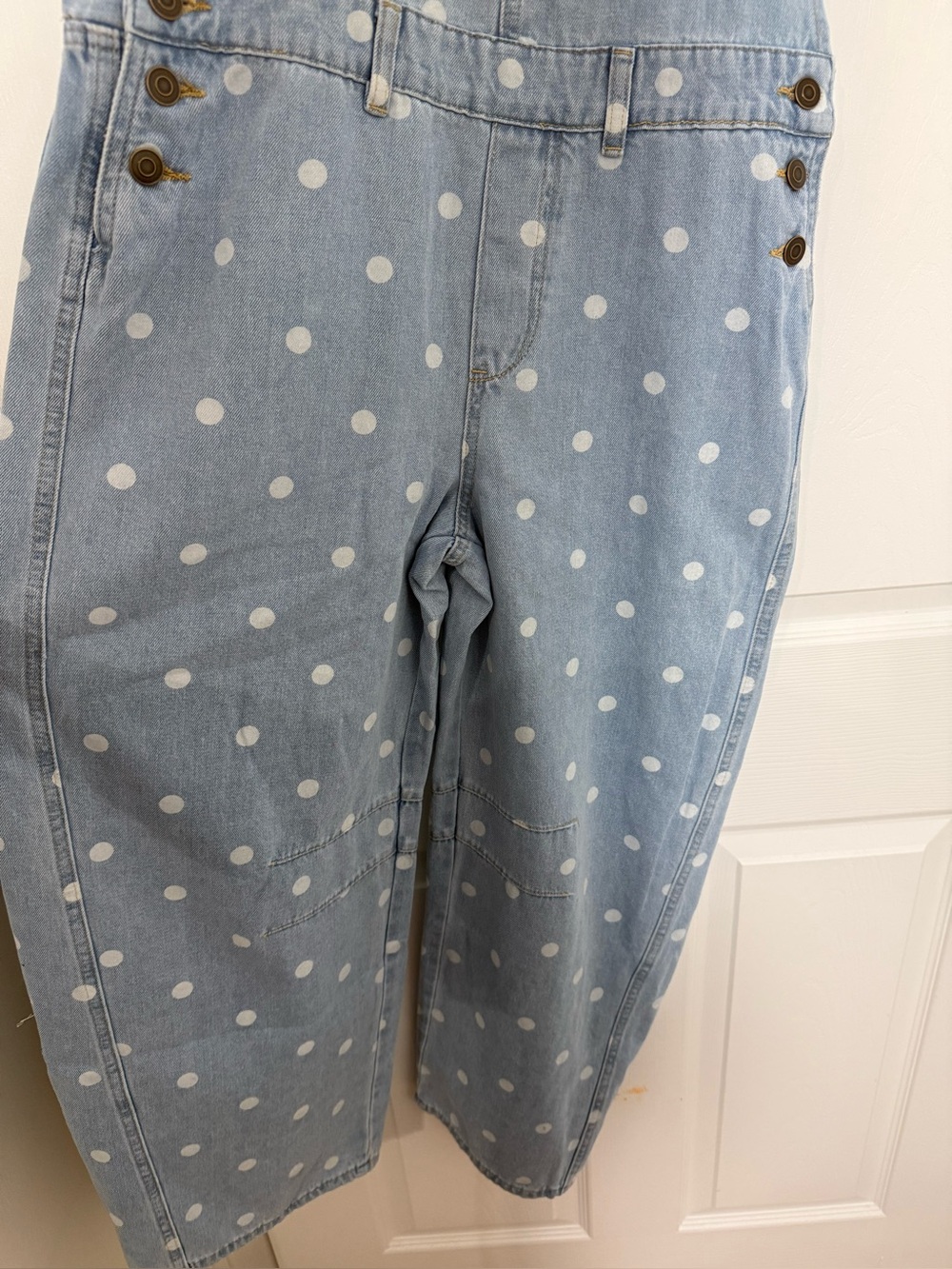 PEACH LOVE POLKA DOT BARREL OVERALL
BRAND NEW 
 MEDIUM LARGE AVAILABLE - Picture 7 of 7